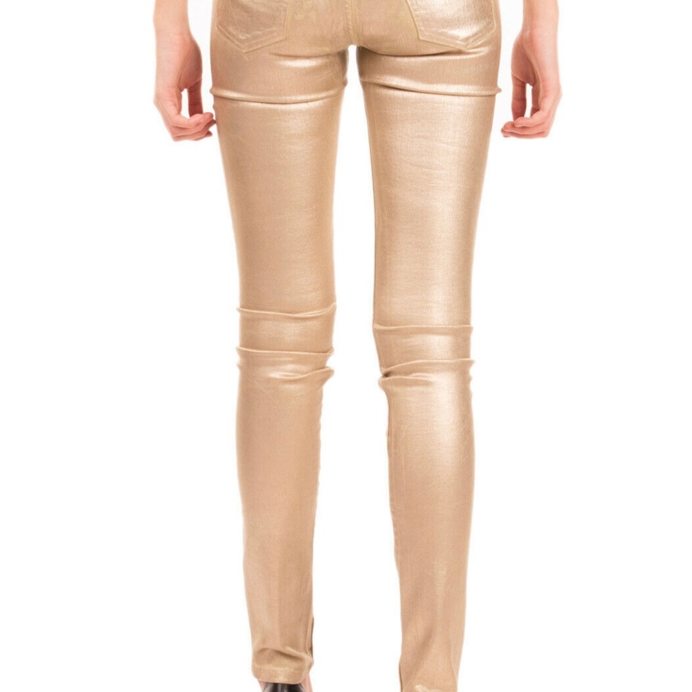 New w/ Tags €200 AARCH Jeans Size26 Stretch Gold Worn Look